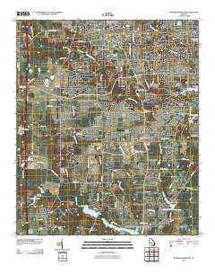 Warner Robins SW Georgia Historical topographic map, 1:24000 scale, 7.5 X 7.5 Minute, Year 2011
