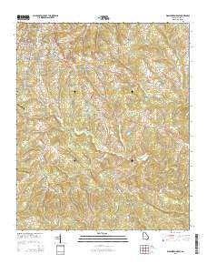 Washington East Georgia Current topographic map, 1:24000 scale, 7.5 X 7.5 Minute, Year 2014
