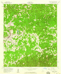 Waverly Hall Georgia Historical topographic map, 1:24000 scale, 7.5 X 7.5 Minute, Year 1955