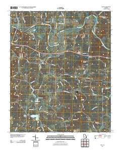 Wax Georgia Historical topographic map, 1:24000 scale, 7.5 X 7.5 Minute, Year 2011