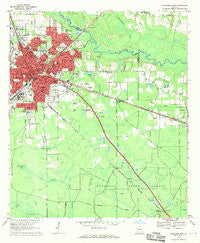 Waycross East Georgia Historical topographic map, 1:24000 scale, 7.5 X 7.5 Minute, Year 1967
