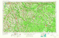 Waycross Georgia Historical topographic map, 1:250000 scale, 1 X 2 Degree, Year 1953