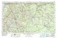 Waycross Georgia Historical topographic map, 1:250000 scale, 1 X 2 Degree, Year 1953