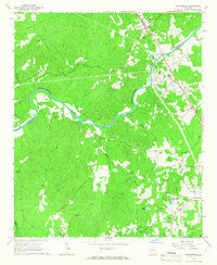 Whitesburg Georgia Historical topographic map, 1:24000 scale, 7.5 X 7.5 Minute, Year 1965