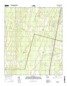 Winokur Georgia Current topographic map, 1:24000 scale, 7.5 X 7.5 Minute, Year 2014