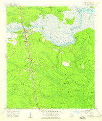 Woodbine Georgia Historical topographic map, 1:24000 scale, 7.5 X 7.5 Minute, Year 1958