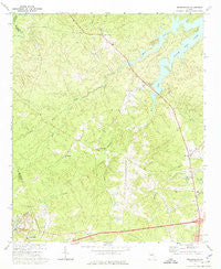 Wrightsboro Georgia Historical topographic map, 1:24000 scale, 7.5 X 7.5 Minute, Year 1972