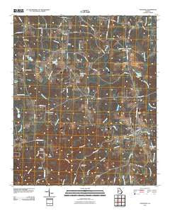Yatesville Georgia Historical topographic map, 1:24000 scale, 7.5 X 7.5 Minute, Year 2011
