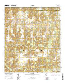 Zetto Georgia Current topographic map, 1:24000 scale, 7.5 X 7.5 Minute, Year 2014