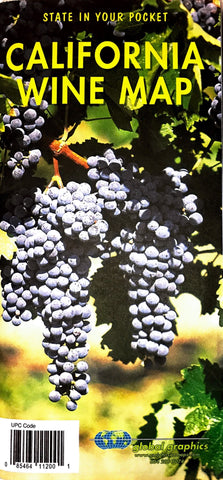 Buy map California Wine Map