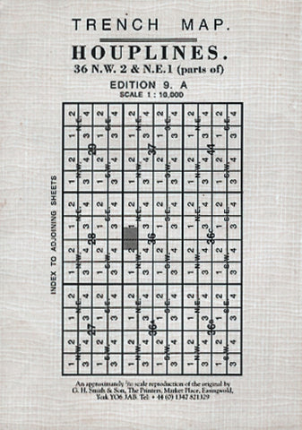 Buy map WWI: Armentieres (France) Trench Map