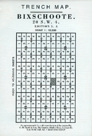 Buy map WWI: Bixschoote (Belgium) Trench Map