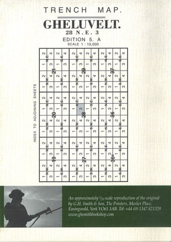 Buy map WWI: Gheluvelt (Belgium) Trench Map