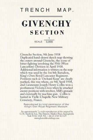 Buy map WWI: Givenchy Section (France) Trench Map
