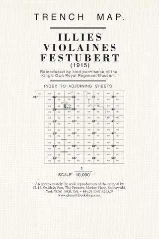 Buy map WWI: Illies - Violaines - Festubert (France) Trench Map