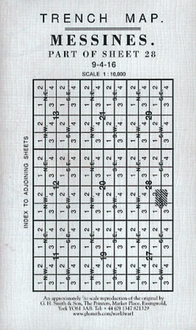 Buy map WWI: Messines (Belgium) Trench Map