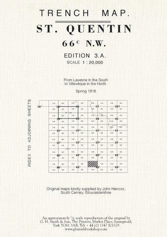 Buy map WWI: St. Quentin (France) 66C NW Trench Map
