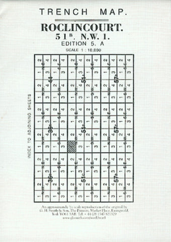 Buy map WWI: Roclincourt Trench Map