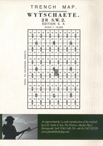 Buy map WWI: Wytschaete (Belgium) Trench Map - Before the Battle of Messines Ridge