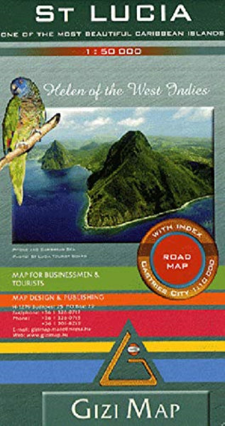 Buy map St. Lucia Road Map