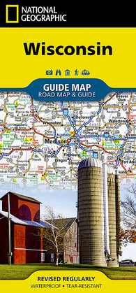 Buy map Wisconsin GuideMap, Laminated by National Geographic Maps