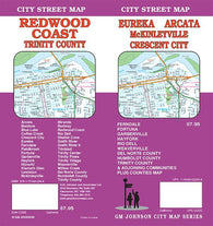 Buy map Eureka : Arcata : McKinleyville : Crescent City : city street map = Redwood Coast : city street map