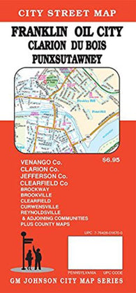 Buy map Franklin : Oil City : Clarion : Du Bois : Punxsutawney : city street map = Clearfield : Du Bois : Punxsutawney : Franklin : Oil City : city street map