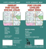 Buy map Fort Collins, Loveland, Greeley and Windsor, Colorado