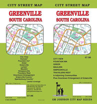 Buy map Greenville, South Carolina Street Map