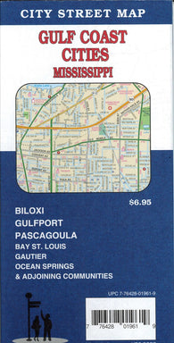 Buy map Gulf Coast Cities City Street Map