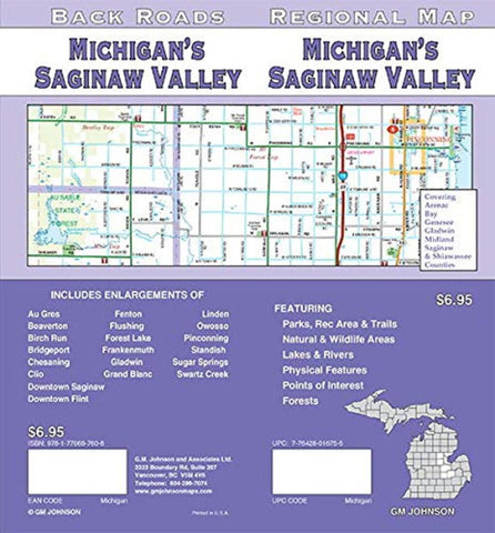 Buy map Michigans Saginaw Valley : regional map = Michigans Saginaw Valley : back roads
