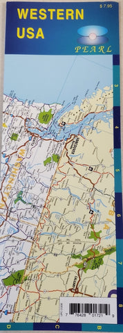 Buy map Western USA : pearl laminated map