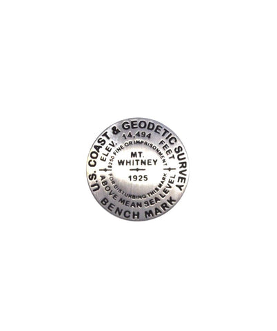 Buy map Mt. Whitney (Inyo National Forest, California) benchmark magnet