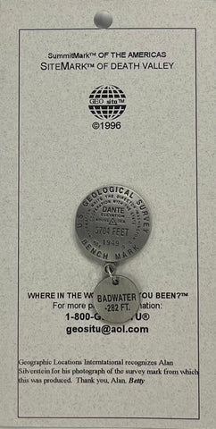 Buy map Dantes View, California 2-piece lapel pin, with chain