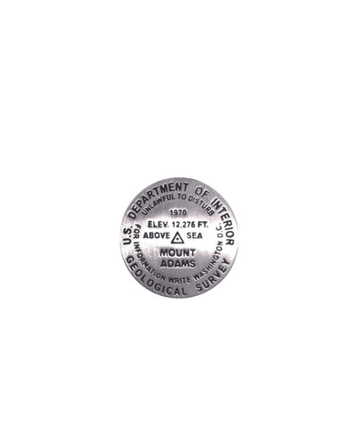 Buy map Mt. Adams, Washington lapel pin