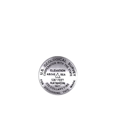 Buy map Mt. Katahdin (Baxter State Park, Maine) benchmark lapel pin