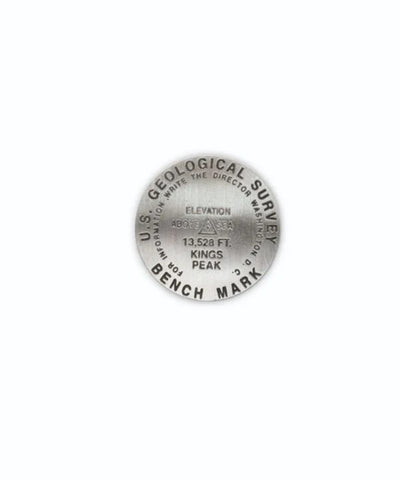 Buy map Kings Peak, Utah lapel pin
