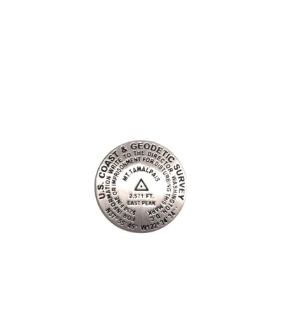 Buy map Mt. Tamalpais, California lapel pin