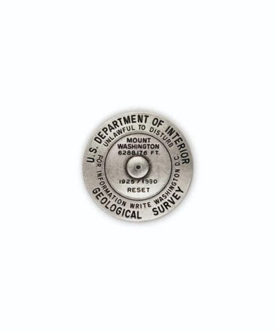 Buy map Mt. Washington, New Hampshire lapel pin