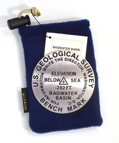 Buy map Badwater Basin, Death Valley National Park, CA paperweight