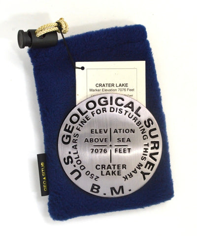 Buy map Crater Lake, Crater Lake National Park, Oregon benchmark paperweight