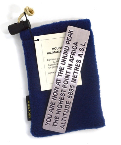 Buy map Mt. Kilimanjaro summit sign paperweight