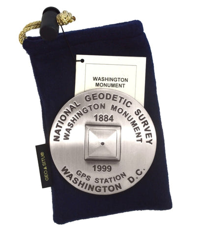 Buy map Washington Monument, D.C. benchmark paperweight