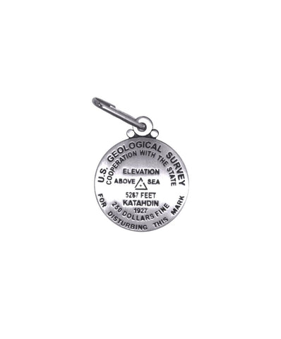 Buy map Mt. Katahdin, Baxter State Park, Maine zipper pull