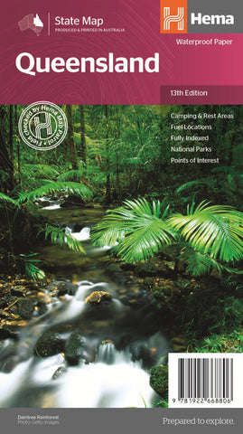 Buy map Queensland State Map