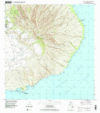 Haalelepaakai Hawaii Historical topographic map, 1:24000 scale, 7.5 X 7.5 Minute, Year 1992