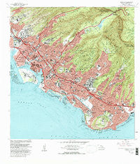Honolulu Hawaii Historical topographic map, 1:24000 scale, 7.5 X 7.5 Minute, Year 1983