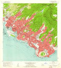 Honolulu Hawaii Historical topographic map, 1:24000 scale, 7.5 X 7.5 Minute, Year 1959