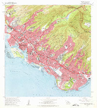 Honolulu Hawaii Historical topographic map, 1:24000 scale, 7.5 X 7.5 Minute, Year 1969