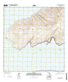 Kahoolawe Hawaii Current topographic map, 1:24000 scale, 7.5 X 7.5 Minute, Year 2013